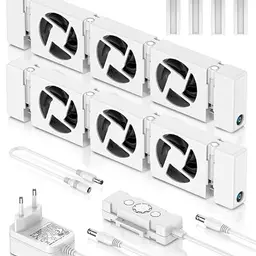 Heizkörper Ventilator Set, 2 Langlebige Heizgebläse zur Verbesserung der Heizeffizienz und Energiekostenersparnis