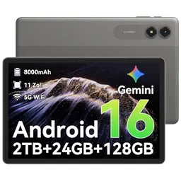 T50 Android Tablet 11 Zoll - 24GB RAM, 128GB ROM, 90 Hz Display, 8000mAh, 5G WiFi, GPS