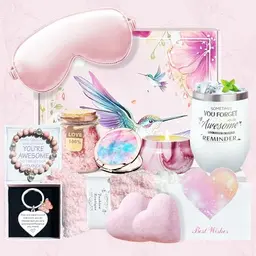 TwoduYoo personalisierter 12oz Geburtstags-Trinkbecher für Frauen, Geschenk für Mama, Schwester, Freundin in Rosa