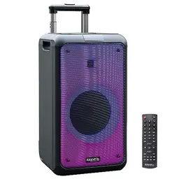 Ibiza Street-Wave 8" Bluetooth Lautsprecher mit USB, microSD und Wave-LED-Effekt - Schwarz