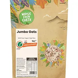 Wholefood Earth Jumbo Oats 1 kg - GMO Free & High Fibre