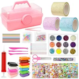 kelav Nano Tape Bubbles Set für Kinder - DIY Bubble Tape mit Pailletten Aufkleber