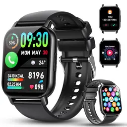 Smartwatch für Herren und Damen, 1,91" HD Touch Fitnessuhr mit Herzfrequenz, Schlafmonitor und 112+ Sportmodi