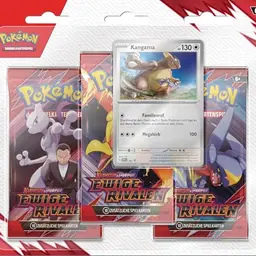 Pokémon-Sammelkartenspiel 3er-Pack Blister Karmesin & Purpur - Ewige Rivalen: Kangama