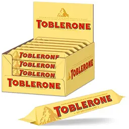 Toblerone Schokolade Riegel – Schweizer Milchschokolade mit Honig- und Mandelnougat – 24 x 35g