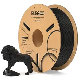 ELEGOO PLA Filament 1.75mm Schwarz 1KG - 3D Drucker Filament für die meisten 3D Printer