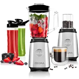 ZEEGMA 4-in-1 Standmixer 1050W mit 1L Krug und Safelock