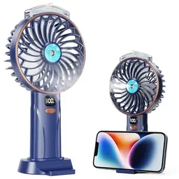 Fitabok Handventilator – Tragbarer Mini-Ventilator mit 25 ml Wassertank, USB-C Aufladung, 5 Geschwindigkeiten, 4000 mAh Akku