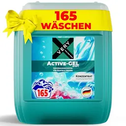 VERY® Universal Waschmittel 4,95L - Flüssigwaschmittel für Helle und Dunkle Wäsche - Buntwaschmittel mit Frischeduft