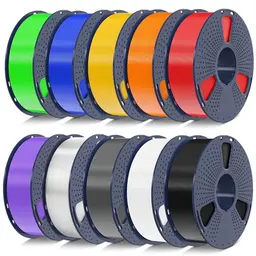 SUNLU 10KG PLA Plus 3D Druckerfilament 1.75mm Schwarz Weiß Grau Rot Blau Grün Orange Gelb Lila Transparent