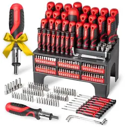 WALTER XXL Schraubendreher- & Bit-Set 100-teilig – Geschenk für Papa und Handwerker – inkl. Präzisions- und Winkelschraubendreher