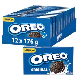 OREO Original Schokoladenkekse mit Vanillecreme, 176 g
