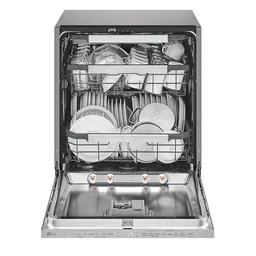 LG DB597TXS Geschirrspüler, A -20%, vollintegriert, Besteckschublade, automatische Türöffnung, Dampfreinigung, leise, Silber