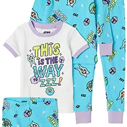Disney | Marvel | Star Wars Mädchen Pyjama-Set, Mandalorian, für 3 Jahre