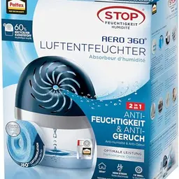 Pattex AERO 360° Luftentfeuchter - effizient gegen Schimmel und Feuchtigkeit, inkl. 1 Nachfülltab