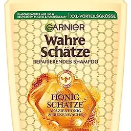 Garnier Wahre Schätze Reparierendes Shampoo Honig; 1L - kräftigt und nährt strapaziertes Haar