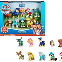 PAW Patrol Action Pack Pups Geschenkset mit 10 Hundefiguren, Spielzeug ab 3 Jahren