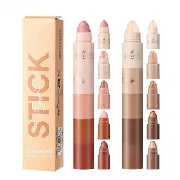 5-in-1 Lidschattenstift Set, 10 Farben, Hochpigmentiert, Langanhaltend