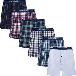 JupiterSecret Herren Boxershorts Baumwolle 6er und 10er Pack, Größe L