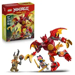 LEGO NINJAGO Kais Drachen-Mech Battle Set – Ninja Spielzeug für Kinder ab 6 Jahre