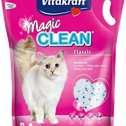 Vitakraft Magic Clean Classic Katzenstreu, nicht klumpend, staubarm, für 8 Wochen (1x 8,4l)
