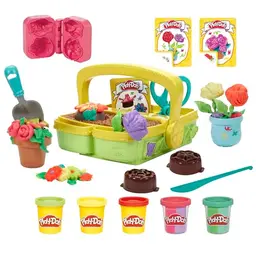 Play-Doh Blumenspaß Spielset – Kreatives Bastelset für Kinder ab 3 Jahren mit bunten Blumen und Modelliermasse