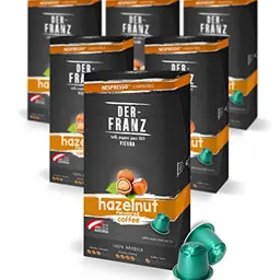 Nespresso kompatible Kapseln, 60 Stück, Haselnuss Aroma
