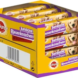 Pedigree Jumbone Riesenknochen - Rind & Geflügel Geschmack, Hundesnack, 12 x 2 Stück