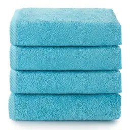 Top Towel Plus Badetücher 4 Handtücher 30x50 cm 100% Baumwolle Aguamar