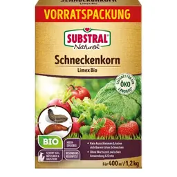 Substral Naturen Schneckenkorn Bio, regenfestes Ködergranulat zur Schneckenbekämpfung, 1,2 kg für 400 m²