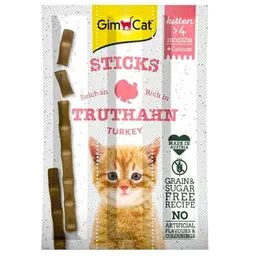 GimCat Sticks Kitten Truthahn - Kaustangen mit hohem Fleischanteil - 3 Stück