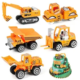 YIMORE Spielzeugautos und LKW Modellbausätze - Pädagogisches Geschenk für Kinder ab 3 Jahren, 5 Stück