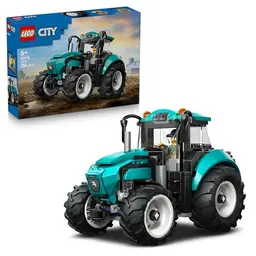 LEGO City Traktor Spielzeug Bauernhof Fahrzeug mit Bauer Mini-Figur – Geschenk für Jungen ab 6 Jahren
