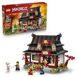 LEGO NINJAGO Jubiläum - Ninja Haus Spielzeug mit Minifigur und Sammelkarten - Geschenk für Jungen ab 14 Jahren