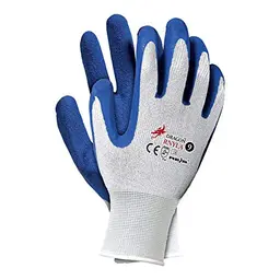Reis RNYLA10 Dragon Schutzhandschuhe, 12 Stück, Weiß-Blau, Größe 10