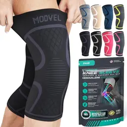 MODVEL Kniebandage Set für alle, atmungsaktive Unterstützung, Größe M