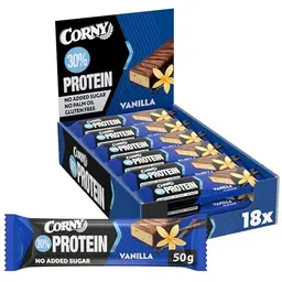 Corny Protein Power Vanille Riegel 18 x 50 g - 30% Eiweiß