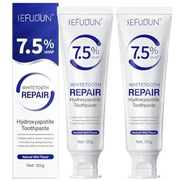 2er Pack Hydroxylapatit Zahnpasta - Fluoridfrei für starken Zahnschmelz und weiße Zähne, reduziert Empfindlichkeit