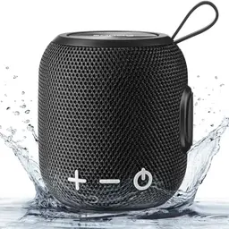 SANAG M7 Tragbarer Bluetooth-Lautsprecher, Wasserdicht, 24 Std. Wiedergabe, 360° Stereo-Audio, Schwarz