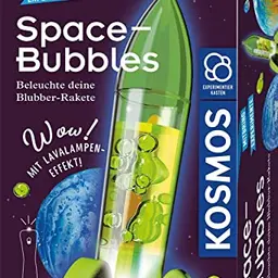 KOSMOS Space Bubbles, Mini Raketen-Lavalampe selbst machen, Experimentierset für Kinder ab 8 Jahre, Mitbringsel für Kindergeburtstag