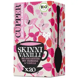 Cupper Bio Früchtetee 'Skinni Vanilli', Erdbeer Tee, 20 Teebeutel, umweltfreundlich
