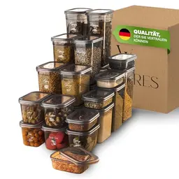 Viwares luftdichte Vorratsdosen Set | 25er BPA-frei | Praktische Aufbewahrungsbox für Lebensmittel