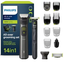 Philips Multigroom Series 9000 14-in-One Barttrimmer und Haarschneider mit OneBlade, 27 Längeneinstellungen