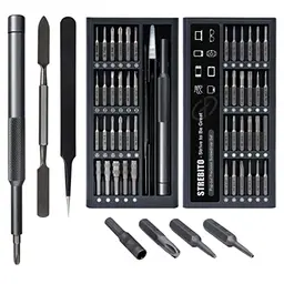 STREBITO 50-in-1 Micro Schraubendreher Set für Elektronik - Reparaturset für Computer, iPhone, Macbook, PS4, PS5
