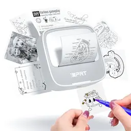 iDPRT Mini Tragbarer Thermodrucker für Notizen und Etiketten mit Aufkleberpapier