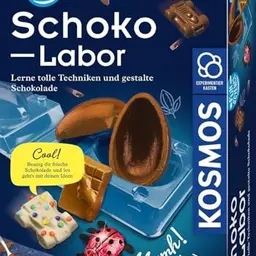 KOSMOS Fun Science - Schoko-Labor, Schokolade selber Formen, Experimentier-Set für Kinder ab 8 Jahre