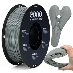 EONO TPU Filament 1,75mm Grau – Weiches & Flexibles 3D Drucker Filament, 1kg, FDM Kompatibel