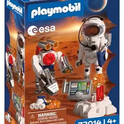 PLAYMOBIL Space ESA Astronaut mit Roboter und Mars-Crawler für Kinder ab 4 Jahren