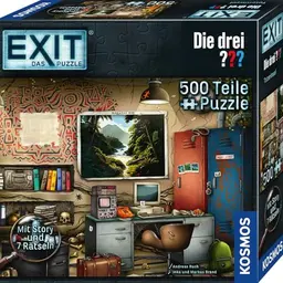 KOSMOS EXIT® Puzzle Die DREI ??? Toteninsel, 500 Teile Escape Game