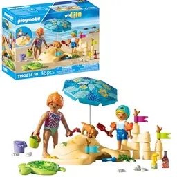 PLAYMOBIL Urlaub am Strand – Familienspaß für Kinder ab 4 Jahren – Kreativität & Rollenspiel fördern – 71906